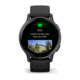 Garmin Vivoactive 5 Watch, Slate Aluminim Bezel w/ Black Case and Silicone Band, 010-02862-10