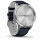 Garmin Vivomove 3 Luxe Hybrid Smartwatch w/Leather Band, Navy/Silver, 010-02241-00