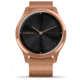 Garmin Vivomove 3 Luxe Hybrid Smartwatch w/Milanese Band, 18K Rose Gold/Black, 010-02241-04