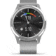 Garmin Vivomove 3 Luxe Hybrid Smartwatch w/Milanese Band, Silver/Black, 010-02241-03