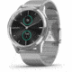 Garmin Vivomove 3 Luxe Hybrid Smartwatch w/Milanese Band, Silver/Black, 010-02241-03