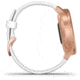 Garmin Vivomove 3 Style Hybrid Smartwatch w/Silicone Band, Rose Gold/White,, 010-02240-00