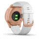 Garmin Vivomove 3 Style Hybrid Smartwatch w/Silicone Band, Rose Gold/White,, 010-02240-00