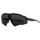 Gatorz Blastshield B2 Sunglasses, Black, Matte Black Logo, MilSpec Ballistic, Smoke w/ Anti-Fog, ANSI Z87.1, Black, One Size, 841235127434
