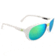 Gatorz Elymwh17mMwh Ely Matte White Frame Multi Layer Green Lens Sunglasses
