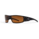 Gatorz Magnum Sunglasses, Black Frame, Brown Polarized Lens, GZ-01-045