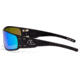 Gatorz Magnum Sunglasses, Black Frame, Brown Polarized w/Green Mirror Lens, GZ-01-023