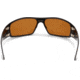 Gatorz Magnum Sunglasses, Black Frame, Brown Polarized w/Green Mirror Lens, GZ-01-023