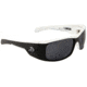 Gatorz Mlkbwh01pBwh Malkin Black White Frame Grey Polarized Lens Sunglasses