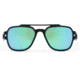 Gatorz Stark Sunglasses, Matte Blackout Frame, Brown Polarized w/ Green Mirror Lens, GZ-06-013