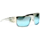 Gatorz Fury Sun Glasses, Polish Frame, Blue Gradient Lens