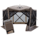 Gazelle G6 6-Sided Portable Gazebo Pop-Up Hub Screen Tent, 3 Pack of Wind Panels, Desert Sand, 8-Person, GK908