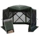 Gazelle G6 6-Sided Portable Gazebo Pop-Up Hub Screen Tent With 3 Pak of Wind Panels, Alpine Green, 8-Person, GK910
