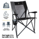 GCI Outdoor Eazy Chair XL, Black, eazy-chair-xl