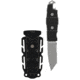 Gear Aid Kotu Tanto Survival Knife w/ Quick Release Sheath and Removable Belt Clip, Titanium-coated 3in Blade, Acetal Handle, Black MCN 62040