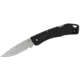 LST Ultra Lockback Folding Knife 2.7&quot; Stonewashed Drop Point Blade, Black GFN Handles