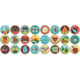 Gibbs Camp Button Box, Let's Go Camping Buttons, 120 Pack, 9781423639657