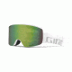 Giro Axis Goggles, White Wordmark/Vivid Emerald, Medium, 7082525
