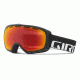 Giro Basis Goggle-Black Wordmark-Amber Scarlet