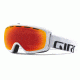 Giro Basis Goggle-White Wordmark-Amber Scarlet