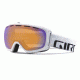 Giro Basis Goggle-White Wordmark-Persimmon Boost