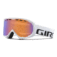 Giro Focus Goggle-White Wordmark-Persimmon Boost