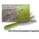 Gitzit The Original Fat Tube, 4, 3.5in, Olive Smoke/Red Sparkle, 94136