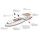 Glide Angler Inflatable Paddle Board, White/Brown/Red, 11ft X 36in X 6in, o2-ANGL