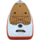 Glide Angler Inflatable Paddle Board, White/Brown/Red, 11ft X 36in X 6in, o2-ANGL