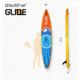 Glide Quest Inflatable Paddle Board, Blue/Orange/Yellow, 12ft 6inX 30in X 6in, o2-QEST
