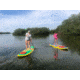 Glide Retro Inflatable Paddle Board, Blue/Yellow, 10ft 6 X 33in X 6in, o2-RET-BL