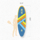 Glide Retro Inflatable Paddle Board, Blue/Yellow, 10ft 6 X 33in X 6in, o2-RET-BL