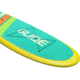 Glide Retro Inflatable Paddle Board, Green/Yellow, 10ft 6 X 33in X 6in, o2-RET-GR