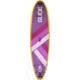Glide Retro Inflatable Paddle Board, Purple/Yellow, 10ft 6 X 33in X 6in, o2-RET-PU
