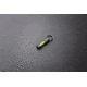Glow Rhino Fob, Matte Black Steel with Green Tritium, FOB-001-MB-XG