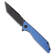 Glow Rhino Glow Rhino Szilard Frame Lock Knife Blue Aluminum 3.5" Black PVD, Blue, CPM MagnaCut, adult, BHQ-208269