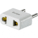 Go Travel Europe Non-Grounded Adapter, White, DES-03729