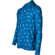Googan Squad Blue Tossed Jig Hooded Long-Sleeve Shirt w/Mesh Back - Mens, 2XL, GS086-2XL
