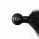 Googan Squad Fuzzy Wuzzy Skirted Jig, 1/4 oz, Black, GBFW-14-BLK