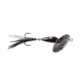 Googan Squad Whirly Bird Spinnerbait, 1/16 oz Feathered Trebles, Black, GBWB-116-BLK