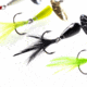 Googan Squad Whirly Bird Spinnerbait, 1/16 oz Feathered Trebles, Chartreuse, GBWB-116-CHT
