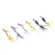 Googan Squad Whirly Bird Spinnerbait, 1/16 oz Feathered Trebles, Chartreuse, GBWB-116-CHT