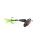 Googan Squad Whirly Bird Spinnerbait, 1/16 oz Feathered Trebles, Nightclub, GBWB-116-NCB