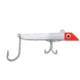 GOT-CHA 1500 Series Plug 4in Size 2 Treble &amp; 5/0 Single Hook, 2oz, Red White, G1501SH