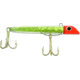 GOT-CHA Mylar Minnow, Series Plug, 3in Size 2 &amp; 4 Hook, 1oz, Red Chartreuse Prism/Gold Hook, G151GH-CS