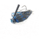 Greenfish Tackle Crawball football Jig Living Rubber Black/Blue 3/8 oz., CBFJLRBB38