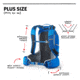 Gregory Miwok 18 Plus Pack, Reflex Blue, One Size, 139270-0602