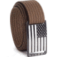 Grip6 Narrow Black Flag Buckle w/Dark Brown Strap, 28, NB-USA-NJA-LS-MOC-1.1-28