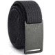Grip6 Narrow Gunmetal Buckle Belt w/Black Strap, OS, NB-GUNMETAL-LS-BLK-1.1-OS