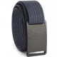 Grip6 Narrow Gunmetal Buckle Belt w/Navy Strap, 28, NB-GUNMETAL-LS-NAV-1.1-28